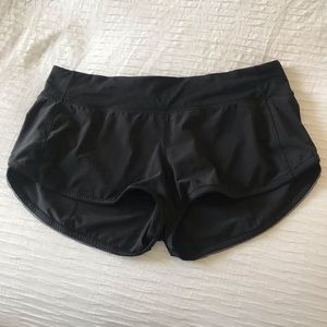 Lululemon ~ Black Running Shorts 2.5 inseam